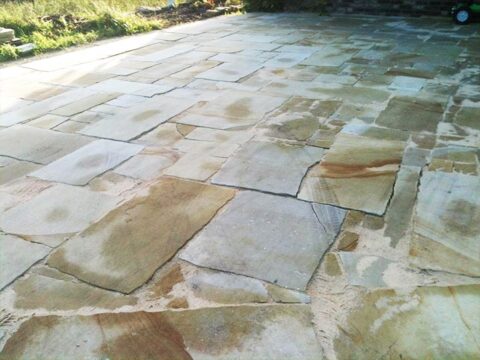 Terrassenplatten Polygonal Sandstein