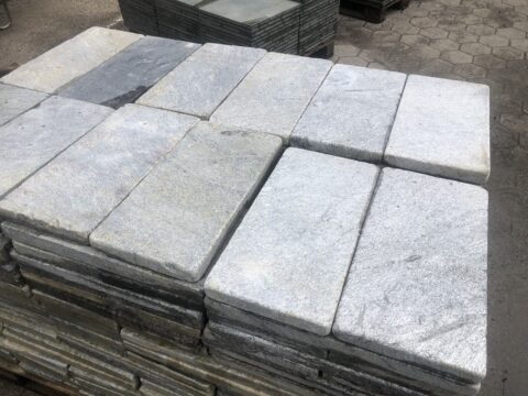 Terrassenplatten 40 qm Marmor Ocean grey grau grün