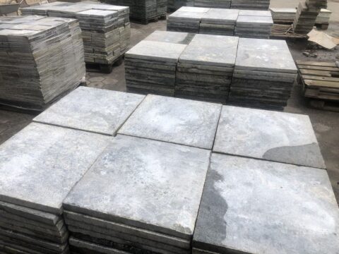 Terrassenplatten 1qm Marmor Ocean grey grau grün Natursteinplatten 40x40cm
