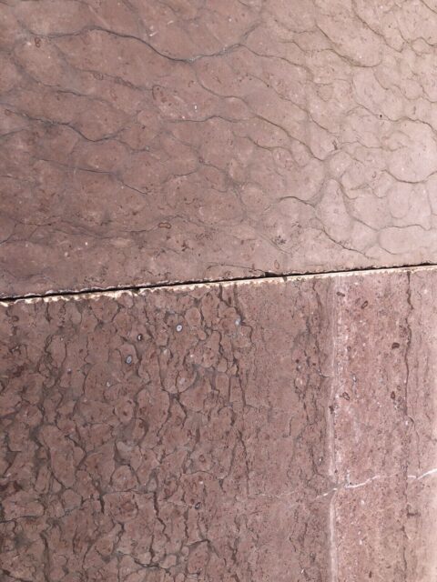 Terrassenplatten Marmor Rot Getrommelt