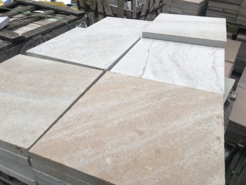 Terrassenplatten Sandstein Grau Geschliffen 34 Qm 40x40cm Und 50x50cm Restposten